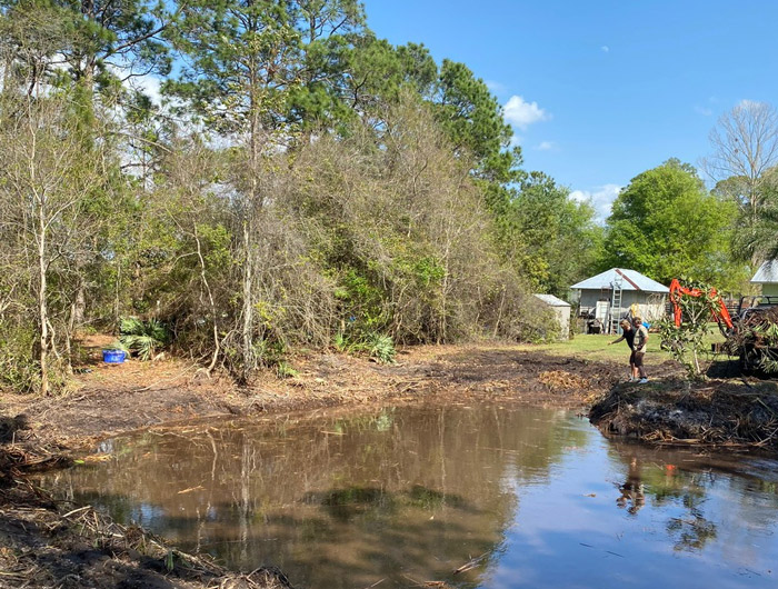 Pond construction